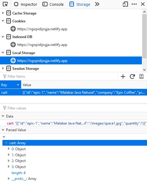 browser local storage